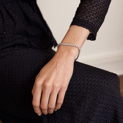 Bracelet BRACELET DIAMANT OU RIVIÈRE GRISE 58 Facettes
