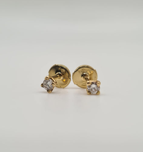 Boucles d'oreilles Boucles d’oreilles Alpa or jaune et diamants 58 Facettes