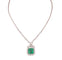 Collier Collier or blanc émeraude de Colombie 14.27ct 58 Facettes