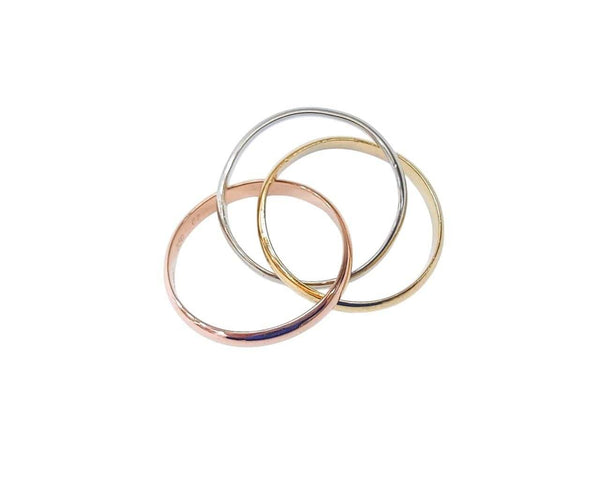 Bague 62 Cartier - Bague alliance 3 ors en or jaune, blanc et rose 18k 58 Facettes 3ors.cartier1893