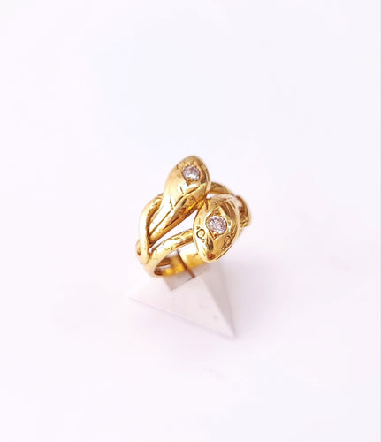 Bague 51 Bague serpent or et diamants 58 Facettes Bag.serp-DK
