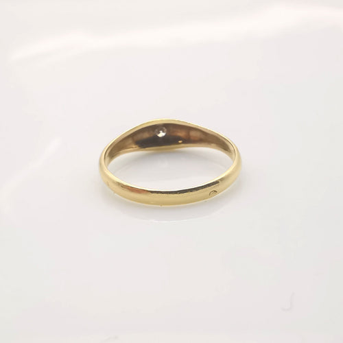 Bague 51 Bague solitaire Or jaune et Diamant 58 Facettes