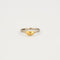 Bague Bague avec motif coeur en or jaune et platine 58 Facettes LP603/4