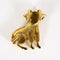 Broche Broche à motif de bouc en Or jaune et saphirs 58 Facettes GAP1621