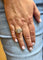 Bague 55 Bague en or 14 carats multi diamants 58 Facettes