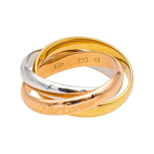 Bague 52 Cartier Bague Trinity Or rose, Or jaune, Or blanc 58 Facettes 4952741RV
