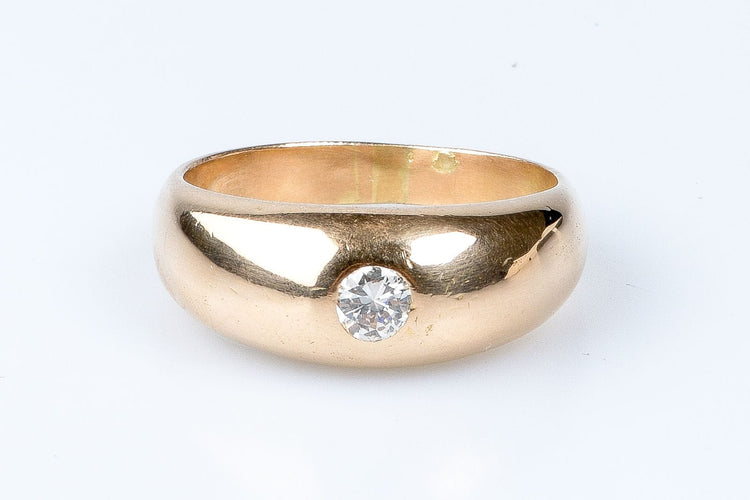 Bague 64 Bague diamant en or jaune 18 carats 58 Facettes 2-4377-1470-9