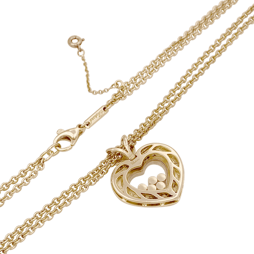 Collier Collier Chopard "Happy Diamonds" or jaune, diamants. 58 Facettes 34421
