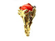 Bague 57 GILBERT ALBERT. Bague or jaune, diamant et billes interchangeables 58 Facettes
