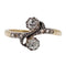 Bague 54 Bague toi et moi antique or jaune, platine et diamant 58 Facettes A05710