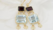 Boucles d'oreilles Boucles d'oreilles Aigue-marine Grenat 58 Facettes 32333