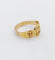 Bague 58.5 Bague chevalière antique or ornée d'un agneau épaulé de fleurs de lys 58 Facettes A05264