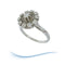 Bague 59.5 Bague de fiançailles Vintage or gris diamants 58 Facettes AA 1699