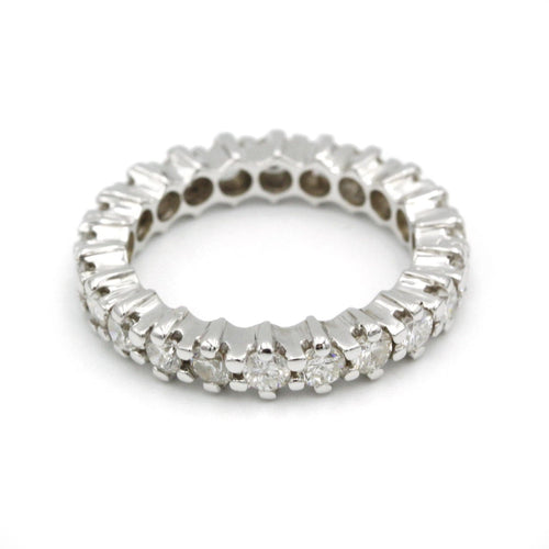 Bague 50 Alliance - Or blanc Diamants 58 Facettes 250011R