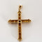 Pendentif Pendentif "Croix" en or jaune et citrines 58 Facettes ALE4339