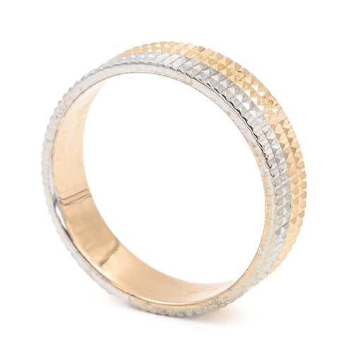 Bague 53 Bague Alliance  Or rose, Or blanc 58 Facettes 2216817CN