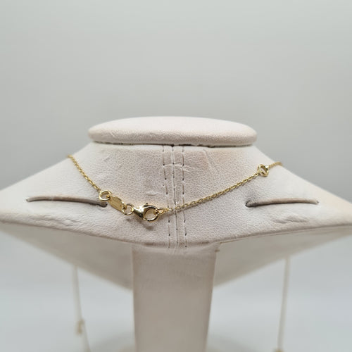 Collier Collier or jaune serti de saphirs multicolores et diamant 58 Facettes