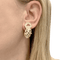 Boucles d'oreilles Clips d'oreilles O.J. PERRIN, or jaune, diamants, saphirs et émeraudes. 58 Facettes 34527