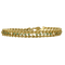 Bracelet Elegant Bracelet en or jaune, diamants et émeraudes 58 Facettes B250662
