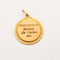 Pendentif AUGIS - Médaille d'Amour - or jaune, diamants et rubis de synthèses 58 Facettes MON0486