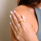 Bague BAGUE CITRINE OR JAUNE 58 Facettes
