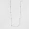 Collier Collier or blanc chaine alternée de diamants 58 Facettes 3674