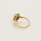 Bague 57,5 Bague marguerite en or jaune et or blanc, saphir et diamants 58 Facettes B250589