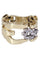 Bague 52 Bague moderne articulée 2 ors diamants 58 Facettes 086061