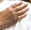Bague 51 Bague godron or jaune et diamant 58 Facettes