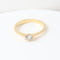 Bague 51 Bague solitaire en or jaune 18 carats avec diamant de 0,28 carat 58 Facettes 129540E