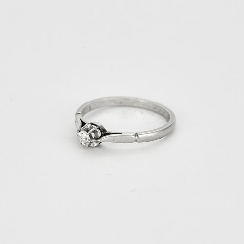 Bague Bague or blanc diamant 58 Facettes