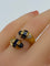 Bague 53 Bague toi et moi en Or jaune, saphirs et diamants 58 Facettes