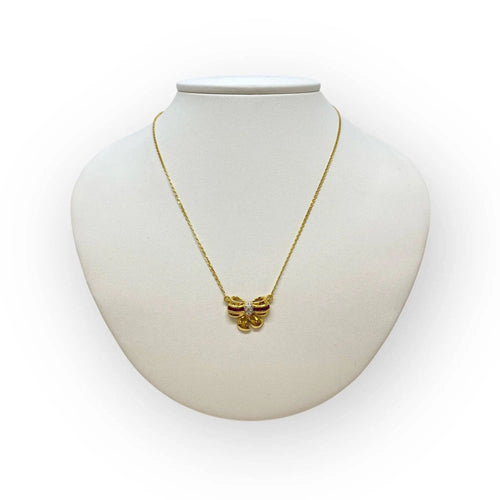 Collier Collier noeud rubis et diamants 58 Facettes 330078134