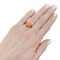 Bague 49 Bague Pomellato "Capri" en or rose, corail et tsavorites. 58 Facettes 34455