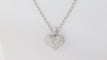 Collier Collier pendentif coeur en or blanc et diamants 58 Facettes 31370