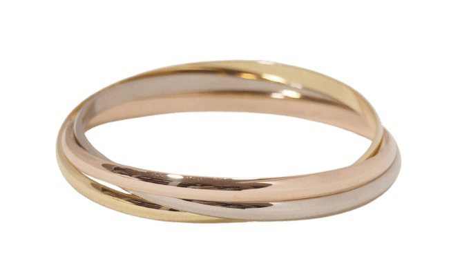 Bracelet Trinity de Cartier d'occasion trois ors 58 Facettes 31245