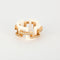 Bague 51 MELLERIO - Graphic - Bague or rose, céramique et diamants 58 Facettes J1PG334-9D51
