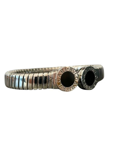 Bracelet BULGARI  - Bracelet Bvlgari acier et onyx 58 Facettes