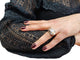 Bague 54 Bague Tank diamants en or rose et platine 58 Facettes Bag.Tank.Dt-1323