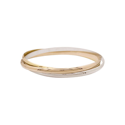 Trois joncs en trois tons d'or. 58 Facettes 34416