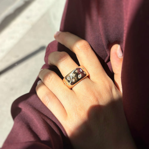 Bague 56 Bague Iconica Large - POMELLATO 58 Facettes 250042SP