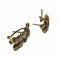 Boucles d'oreilles BOUCLES D'OREILLES CONTEMPORAINES DU XXE SIÈCLE en OR 18 carats avec DIAMANTS et ÉMERAUDES 58 Facettes Q30B