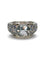 Bague 49 Bague Eternité Mauboussin or blanc aigue-marine saphirs et diamants 58 Facettes 863