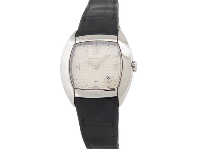 vintage montre BOUCHERON mec acier 35mm cuir crocodile automatique lady 58 Facettes 265449