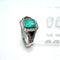 Bague 52 Bague Art Déco en platine avec onyx, diamants et émeraude. 58 Facettes 50389