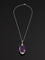 Pendentif Pendentif Art-deco en Platine et Diamants serti d'une Importante Améthyste 58 Facettes
