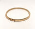 Bracelet Bracelet jonc ouvrant or rose et petits diamants 58 Facettes