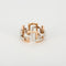 Bague 51 MELLERIO - Graphic - Bague or blanc et rose 58 Facettes J1WP335-0051