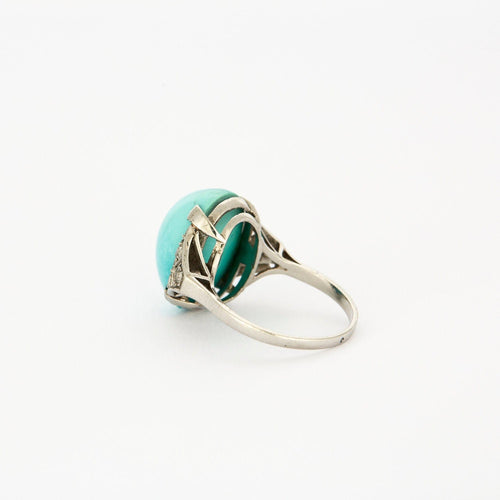 Bague 56 Bague époque Art Déco, platine 58 Facettes