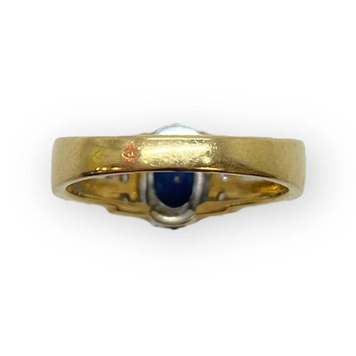 Bague 54 Bague or, saphir et diamants 58 Facettes 330076349